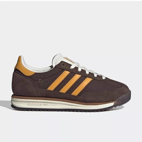 Adidas Originals SL 72 RS - Size Mens Casual Shoes Brown Yellow White JI2490 NEW - Picture 3 of 8